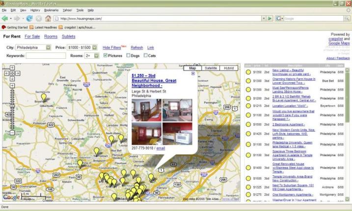 Housing Maps Example