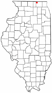 Location of Harvard, Illinois