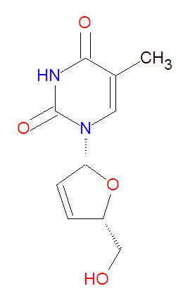 Stavudine structure.jpg