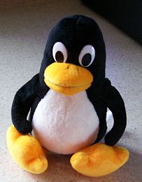 Tux as a plush toy.