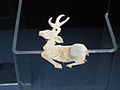 A jade-carved deer ornament